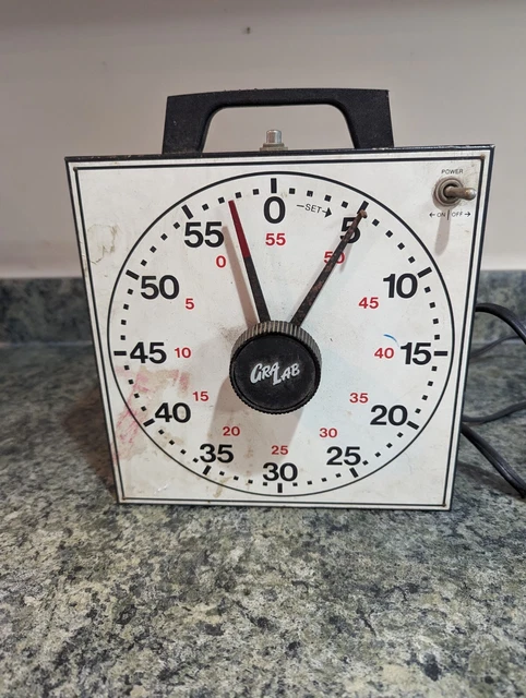 Temporizador electrónico/mecánico vintage GraLab Accusplit 165-A funcional cuarto oscuro