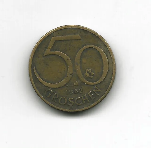 World Coins - Austria 50 Groschen 1962 Coin KM# 2885