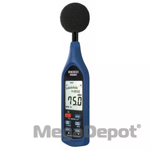 Reed R8080, 30 - 130 dB Data-Logging Sound Level Meter