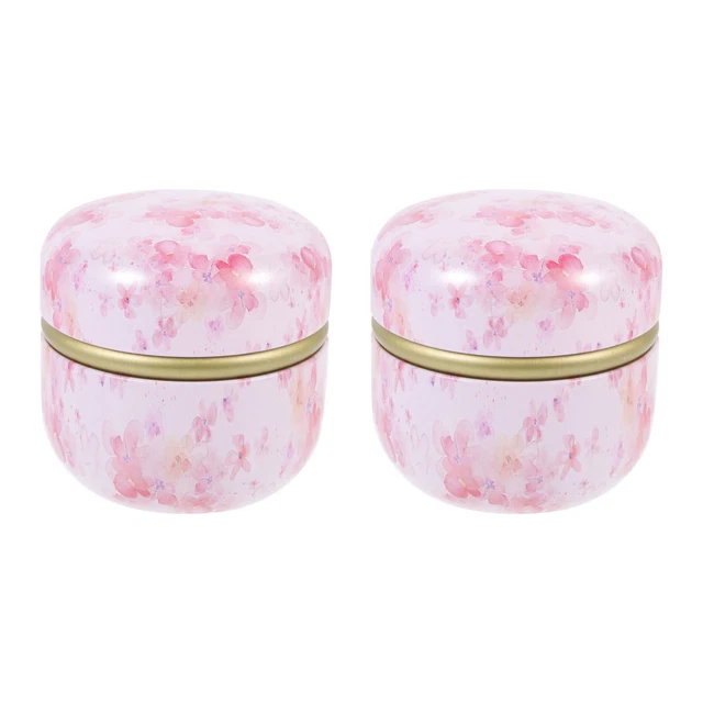 2 piezas latas de té japonés té portátil - vasos de placas de estaño redondas