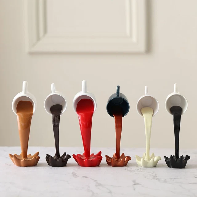 Regalo per amanti del caffè tazza da caffè liquido versare decorazione cucina