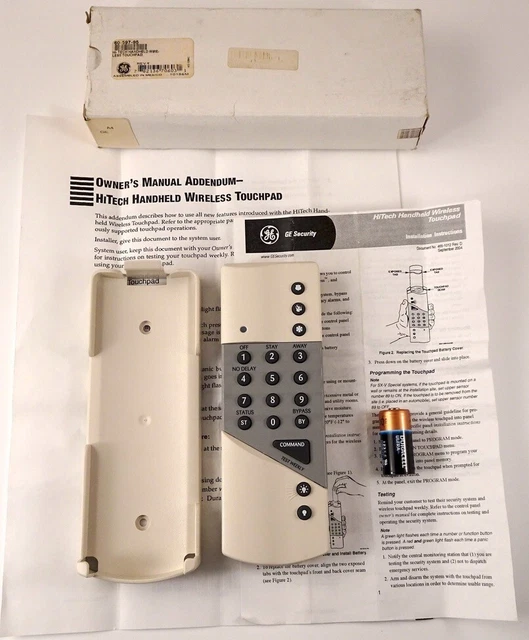 Panel táctil inalámbrico portátil GE Interlogix 60-597-95 de alta tecnología, nuevo en caja