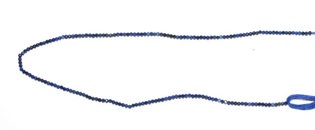 12.5 " Lose 2 Stränge Perlen Blau Lapislazuli Edelstein 2-3 MM Rund Facettiert