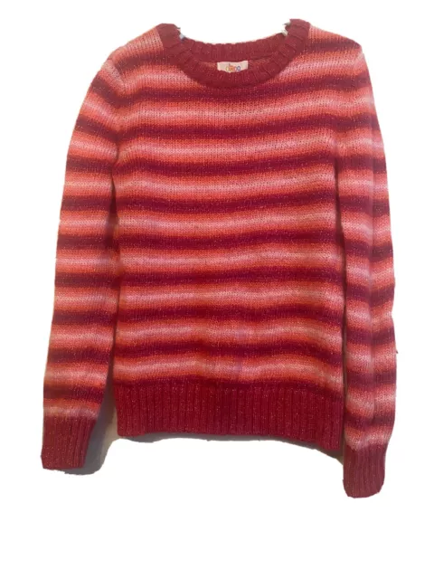 The Circo Girls Multi-colored Pink Sweater Long Sleeve Striped Size S