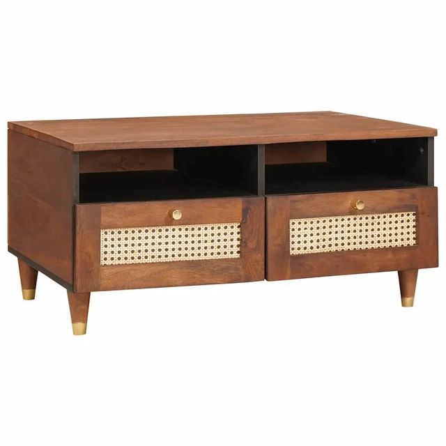 Table Basse Bois Massif - Tronçon De Bois - 180x80x50cm - Plateau épais 7cm - Forme Ovale