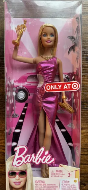 Barbie Movie Star Red Carpet Academy Award Winner RARE Target Pink Glam Doll NEW