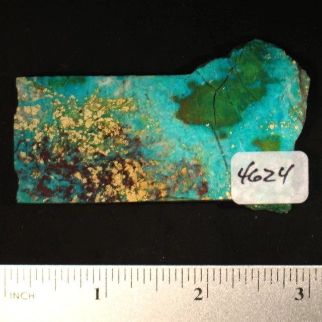Chrysocolla Lapidary Rock Slab #4624