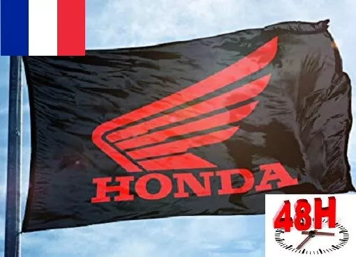 Drapeau publicitaire bannière flag HONDA 90x150 CM