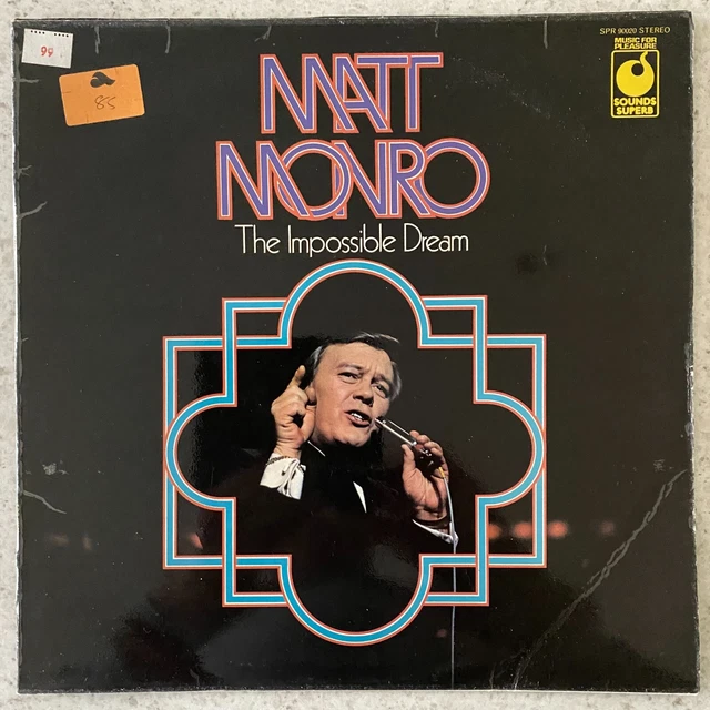 MATT MONRO, THE Impossible Dream - Musical Vinyl LP Record 1973 (SPR