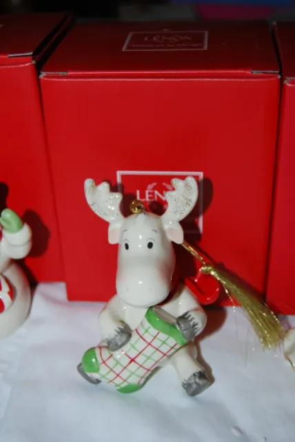 LENOX MOOSE Christmas ornament in box