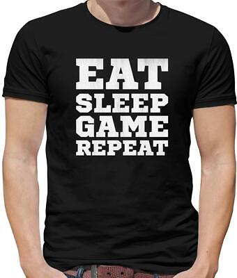 Eat Sleep Game Repeat Mens T-Shirt - Gaming - Nerd - Geek - Gamer - PC - Board