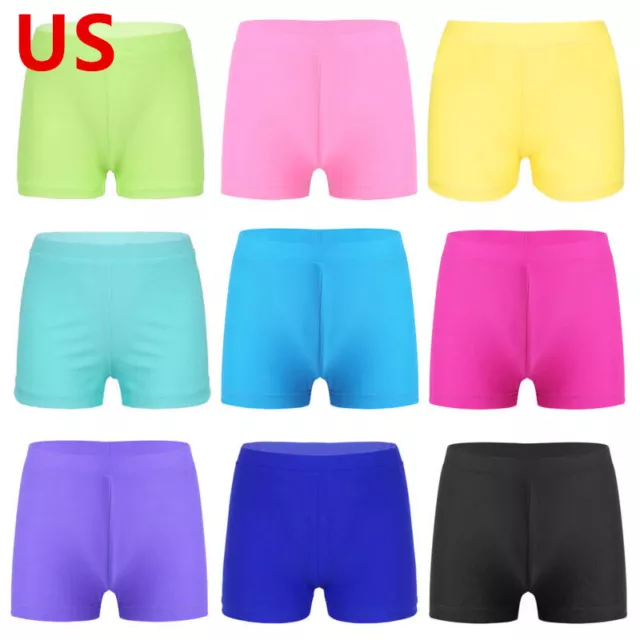 Kids Girls Active Shorts for Gym Fitness Exercise Sports Bottoms Beach Swimwear