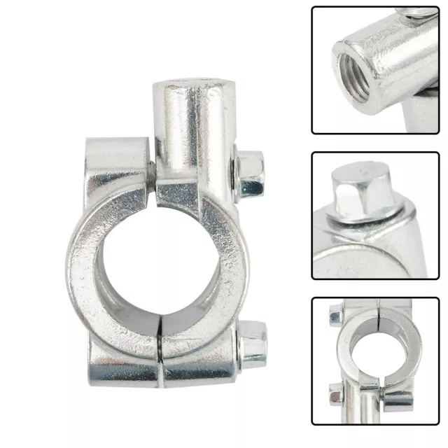 Brand New Mirrors Mount Holder Aluminum Alloy Bracket Chrome Clamps Convenient 3