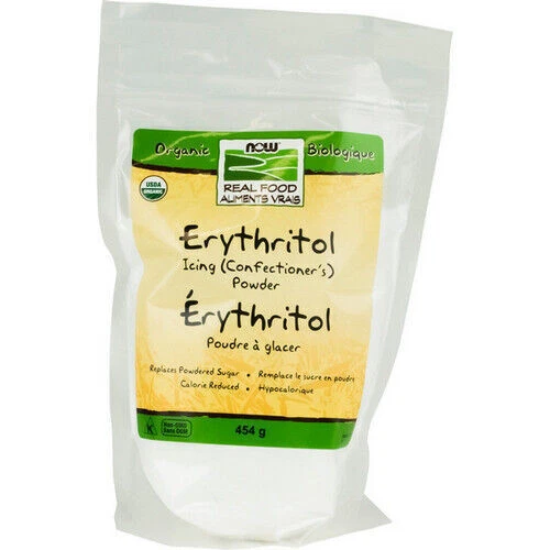 Organico Erythritol Glassa Polvere 454 Grammi Da Now