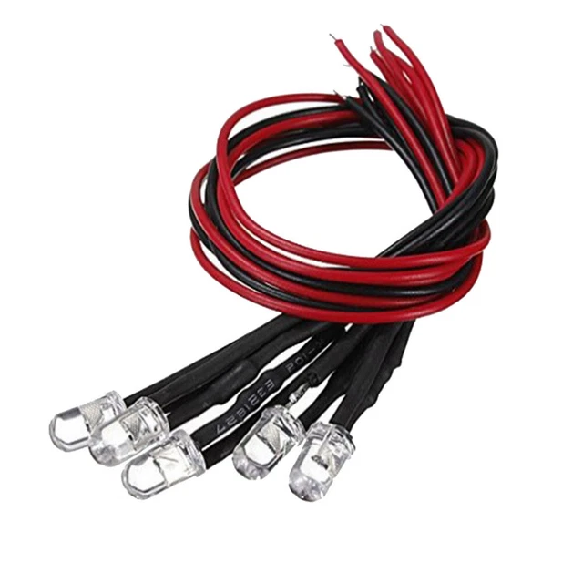 50 PCS Bulb Lamp DIY Car Diode LED Lights Diode LED Lamp Prewired Lamp