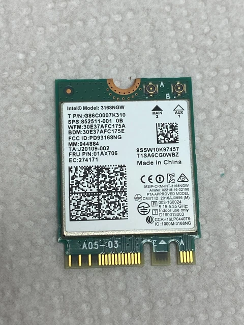 Carte WiFi Pour Ordinateur Portable HP 15-da0087nf - Pièce D'occasion Fonctionnelle