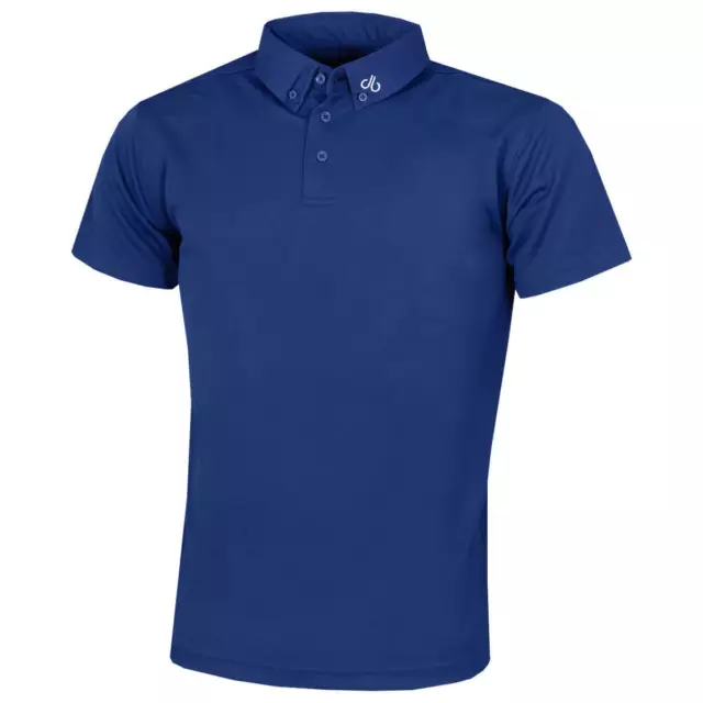 Druh Mens Corporate Slim Fit Wicking Logo Collar Golf Polo Shirt 38% OFF RRP