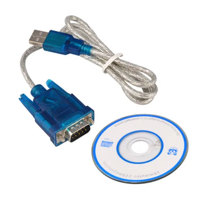 USB to RS232 Serial Port DB9 9 Pin Male COM Port Converter Adapter Cable J#km