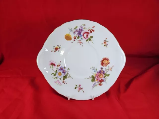 Beautiful Royal Crown Derby - Derby Posies - Lobed Cake Plate - Mint Condition