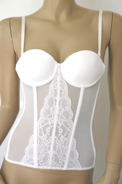 Triumph elegante corsetto matrimonio Love Spotlight CRS bianco NUOVO con etichetta