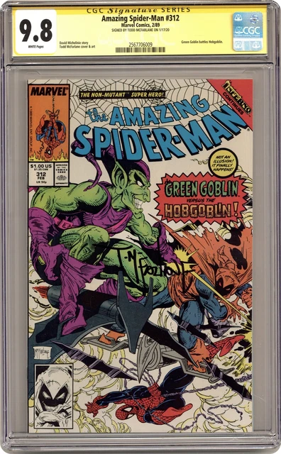 Amazing Spider-Man #312 CGC 9.8 SS Todd McFarlane. 1989 2567706009