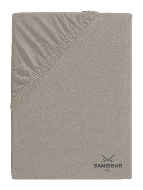 Spannbettlaken JERSEY SANSIBAR (BL 100x200 cm) BL 100x200 cm braun Spannbetttuch