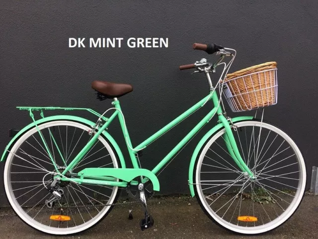 Samson Cycles Vintage Ladies Bike Mint Green Retro 7 Speed Cruiser