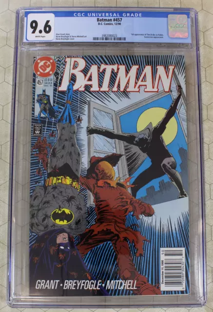 BATMAN #457 CGC 9.6 (1990) 1st app TIM DRAKE as ROBIN Newsstand (DC Comics)!
