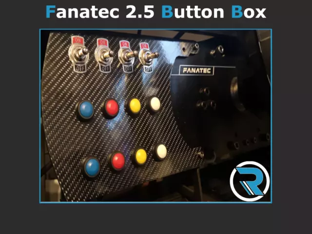 FANATEC 2.5 CLUBSPORT Button Box - Sim Racing, Euro Truck,American