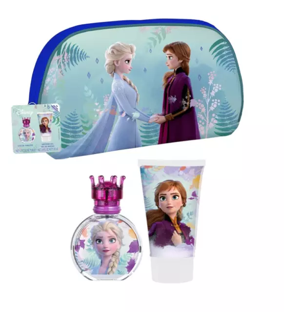 Coffret trousse Parfum 50 ml Reine des neiges Disney + gel douche 100 ml Neuf