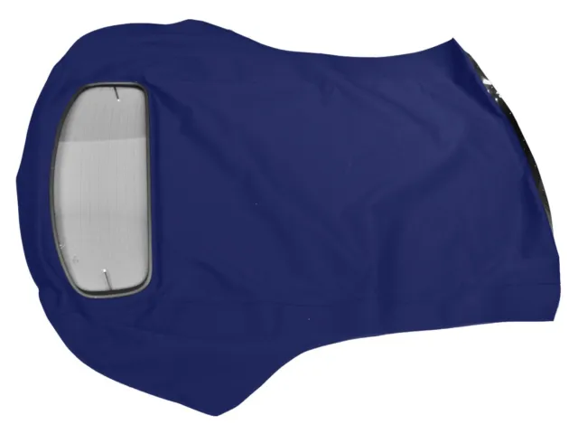 Fits Volvo C70 Convertible Top Replacement & Glass window 1999-06 Blue Cloth