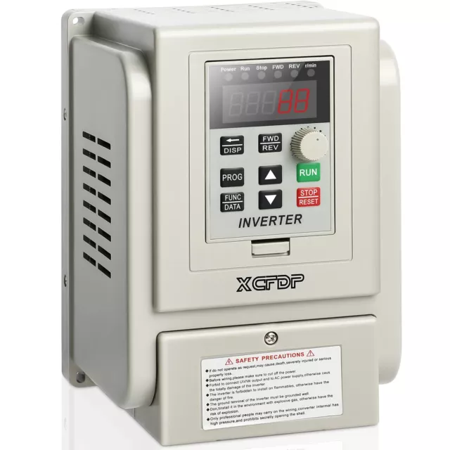 XCFDP AC 220V/2.2kw 3HP Variable Frequency Drive,12A VFD Inverter Single Phas...