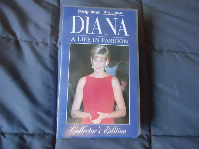 VHS VIDEO ~ Diana - A Life In Fashion ~ 1997 ~ Rare ~ Princess Diana ...