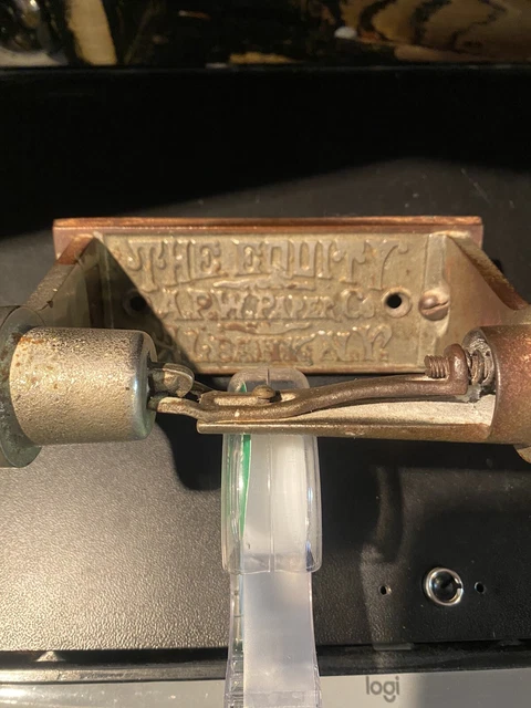 Antique A.P.W. PAPER CO. Toilet Paper Holder Albany New York Pat. 1893