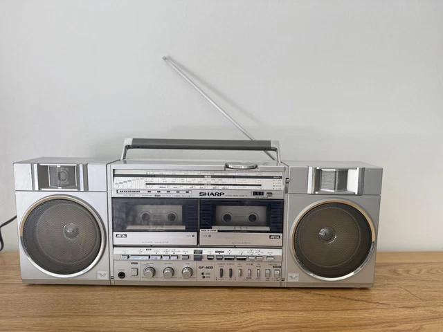 SHARP GF500E STEREO Radio Double Cassette recorder Vintage 80s £90.00 ...