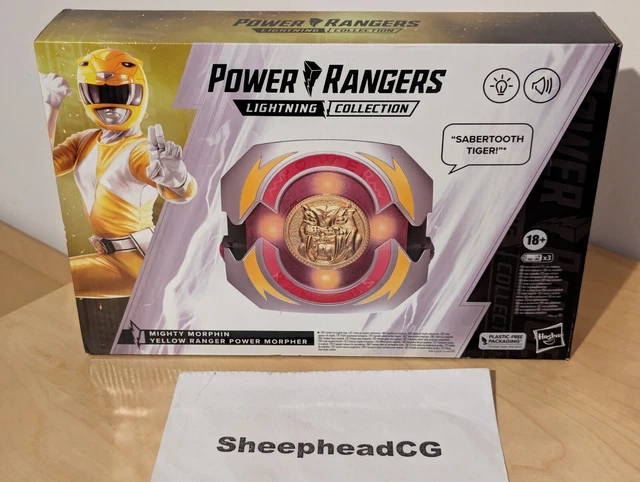 New Yellow Ranger YELLOW RANGER MORPHER Mighty Morphin Power Rangers Lightning Collection ...