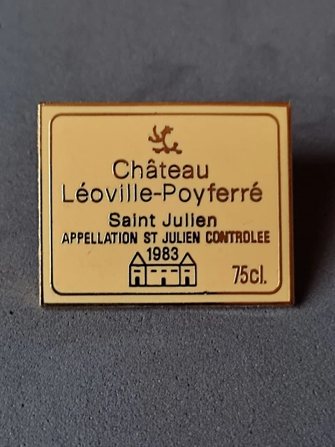 pins Vin Chateau Leoville Poyferré 1983 saint julien grand cru classé wine pin's