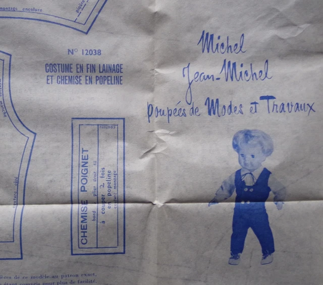 ANCIEN PATRON POUPÉE modes et travaux NON DECOUPER COMPLET mai 1976 EUR
