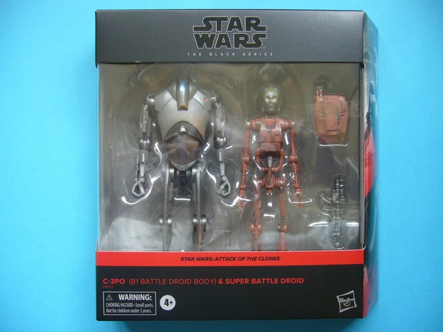 Hasbro Star Wars Black Series – Set 2 Figure Attack Of The Clones: C-3PO E Super Battle Droid