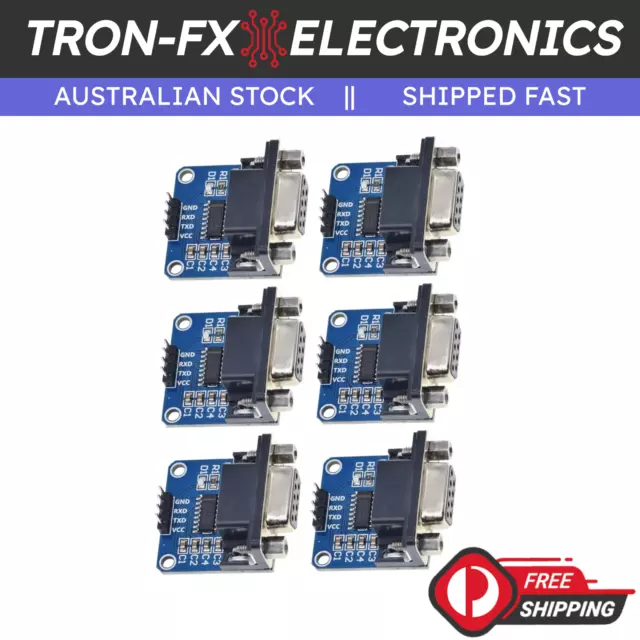 1/3/6PCS Serial DB9 RS232 Serial Port To TTL Converter Module MAX3232 RS-232