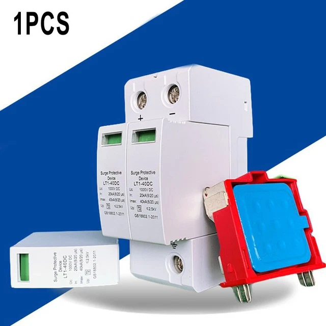 Durable Surge Protector Solar PV 20KA-40KA 2P Arrester Low Voltage Relays