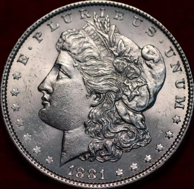 Uncirculated 1881 Philadelphia Mint Silver Morgan Dollar