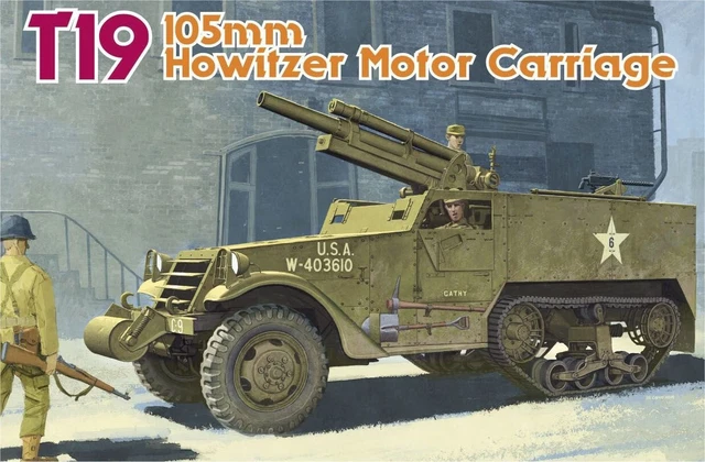 T19 Rva DRAGON / T19 105mm Howitzer Motor Carriage im Maßstab 1:35 EUR 64,99 ...