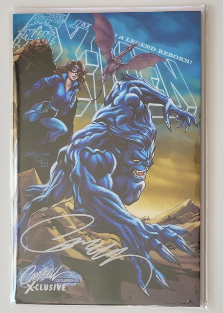 Uncanny X-Men #1 / J Scott Campbell variant F (Beast) / Signed + CoA