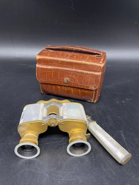 Altes Opernglas Carl Zeiss Jena Teleater 3x13,5 mit Perlmutt I.21.
