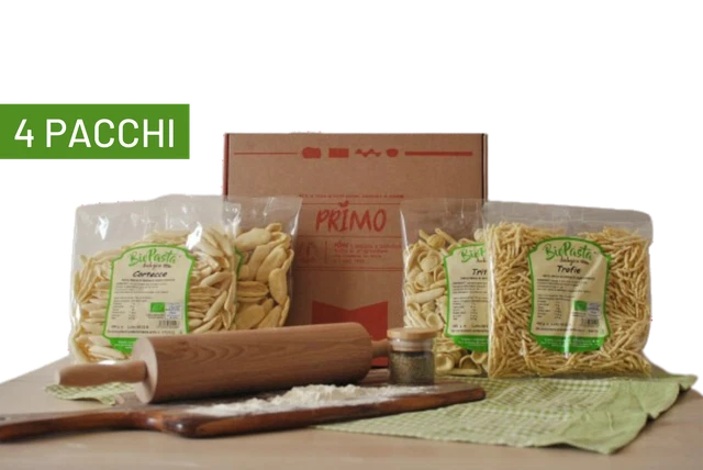 Pasta biologica fresca artigianale tipica lucana Multipack da 4 confezioni