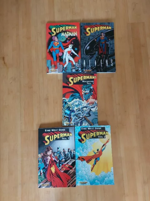 Verschiedene Superman Comics vom Carlsen Verlag/ 1.Auflage 1994-98
