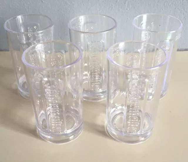 Set Of 5 Jagermeister Plastic Shot Glasses