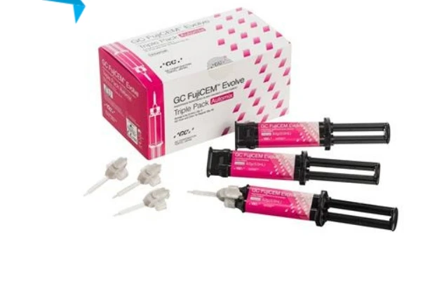 GC FujiCEM Evolve Glass Ionomer Cement Triple Pack Automix Kit 012950-NEW