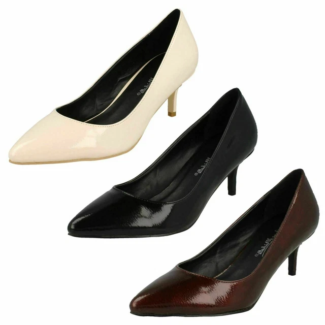Chaussures à Talon Anne Michelle Pour Femme - Satin Et Boucle - Idéales Pour Soirée Ou Fête